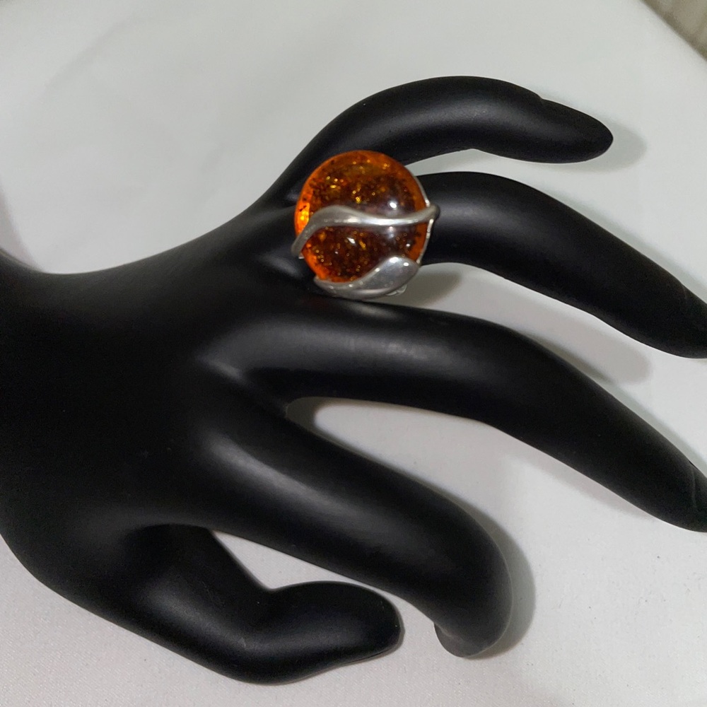 Baltic amber, renowned for its rich golden tones and unique inclusions.
